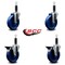 Service Caster 5'' Solid Poly Wheel Swivel 1'' Expanding Stem Caster Set 2 Brakes, 4PK SCC-EX20S514-SPUS-2-PLB-2-1 - alternate 3